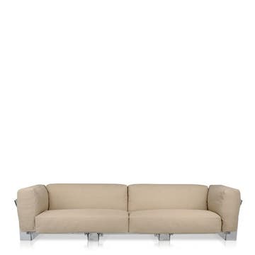 Canapé POP DUO de Kartell, Gris Tourterelle
