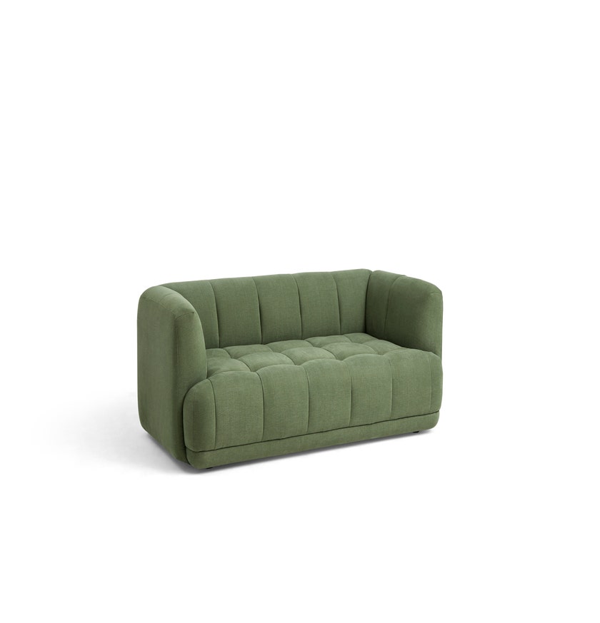 Canapé QUILTON, 2 places, Tissu Linara 100