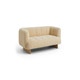Canapé QUILTON LIFT, 2 places, Pieds chêne naturel laqué, Tissu Tartaglia 857