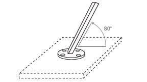 Support incliné 80° pour pilier de Umbrosa Support incliné 80° pour pilier de Umbrosa