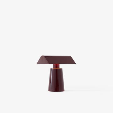 Lampe nomade sans fil CARET de &Tradition, Dark burgundy