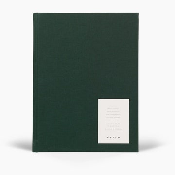 Carnet de note EVEN WORK JOURNAL LARGE DARK GREEN