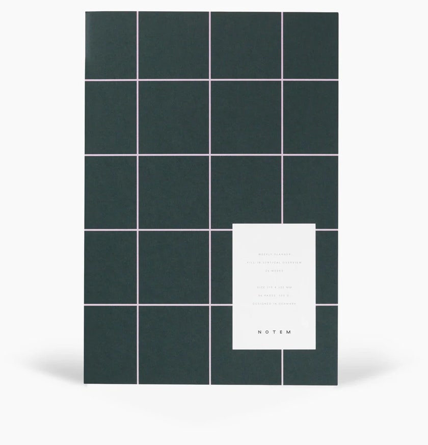 Carnet de note MILO WEEKLY PLANNER BOOK DARK GREEN