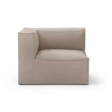 Module accoudoir gauche CATENA de Ferm Living, Large, Tissu Cotton linen natural