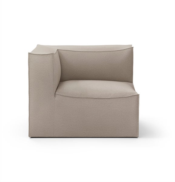 Module accoudoir gauche CATENA de Ferm Living, Large, Tissu Cotton linen natural