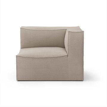 Module accoudoir droit CATENA de Ferm Living, Large, Tissu Cotton linen natural