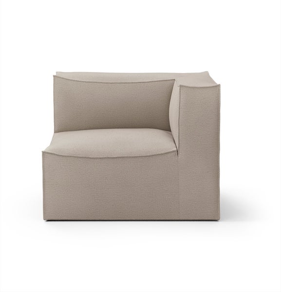Module accoudoir droit CATENA de Ferm Living, Large, Tissu Cotton linen natural