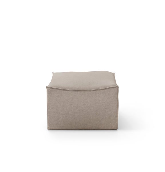 Pouf CATENA de Ferm Living, Small, Tissu Cotton linen natural