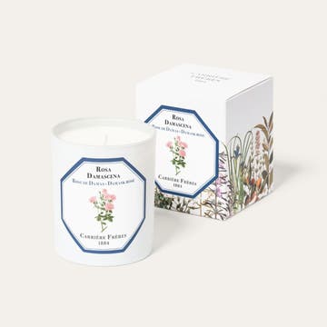 Bougie parfumée 100% cire végétale, Rose de Damas