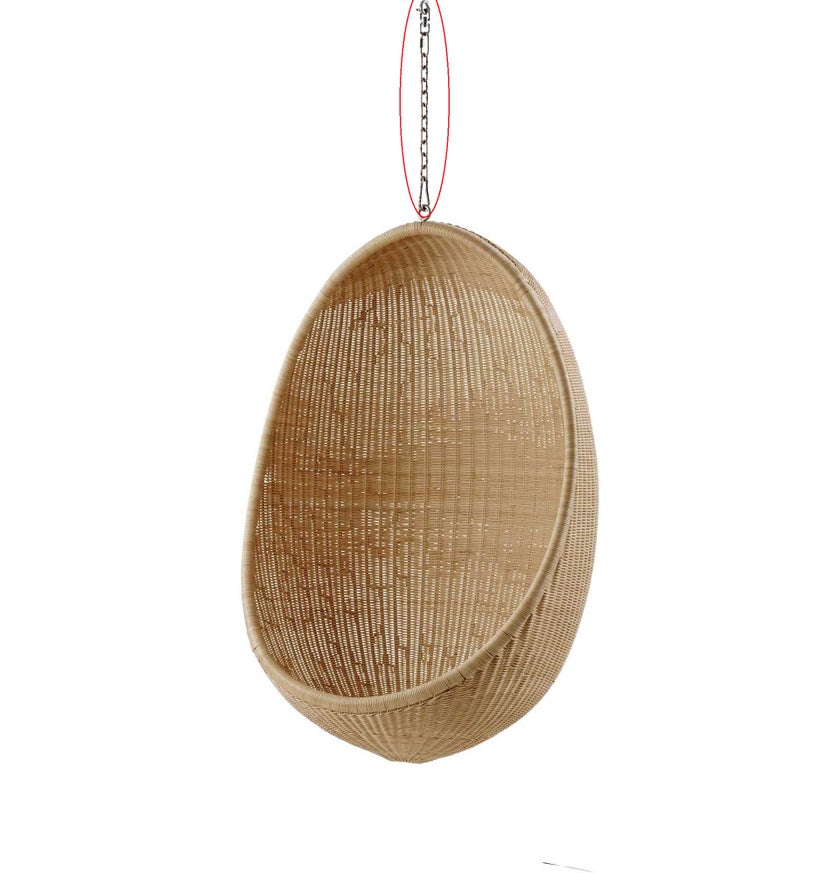 Chaine 150 cm pour fauteuil oeuf Nana & Jorgen Ditzel de Sika Design