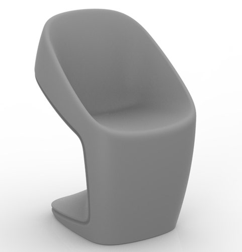 CHAISE UFO GRIS ACIER de VONDOM