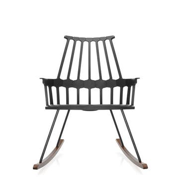 Chaise à bascule COMBACK de Kartell, Noir