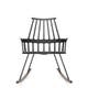 Chaise à bascule COMBACK de Kartell, Noir