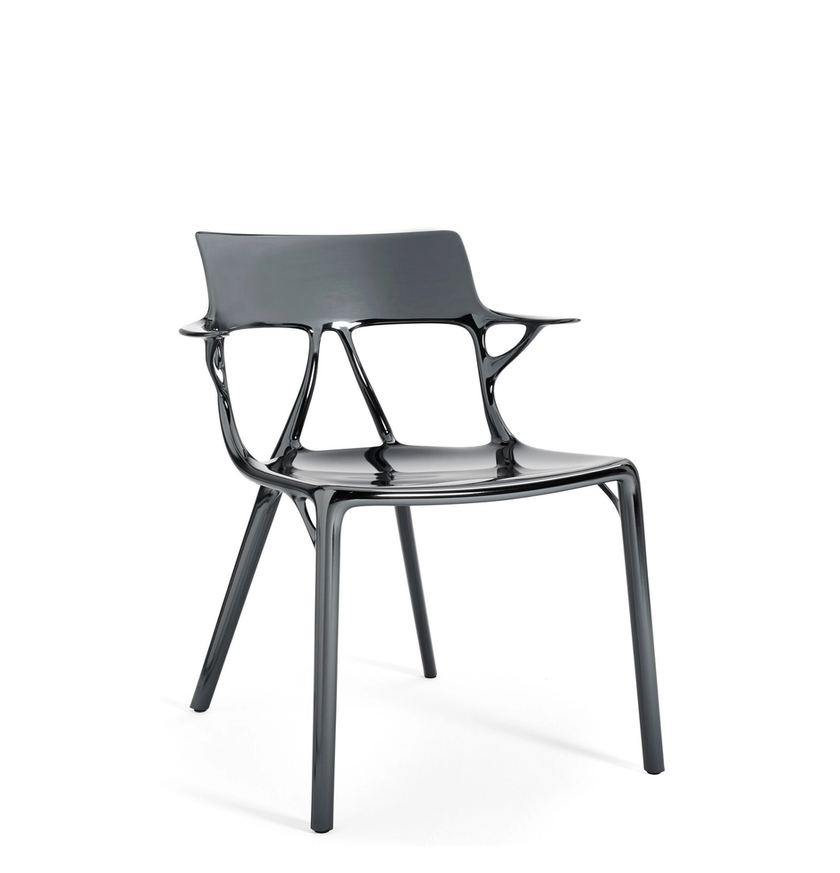 Chaise A.I de Kartell, Titane métallisé