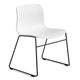 Chaise AAC08, Piétement en aluminium teinté noir, White 2.0