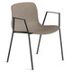 Chaise AAC18, Piétement en aluminium teinté noir, Khaki 2.0