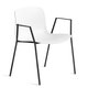 Chaise AAC18, Piétement en aluminium teinté noir, White 2.0