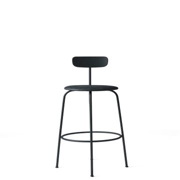 Tabouret de bar AFTEROOM de Audo Copenhagen, Cuir anthracite