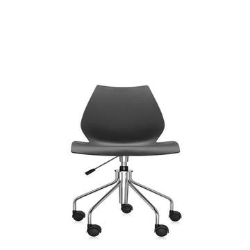 Chaise avec roulettes MAUI de Kartell, Anthracite