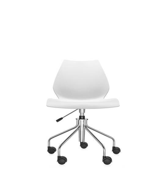 Chaise avec roulettes MAUI de Kartell, Blanc