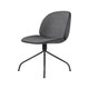 Chaise BEETLE SWIVEL Fully Upholstered de Gubi, Gris et noir
