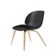 Chaise BEETLE unupholstered Wood base, Pieds Chêne, Noir