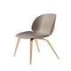Chaise BEETLE unupholstered Wood base, Pieds Chêne, Beige