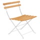 Chaise BISTRO NATUREL bois, blanc coton