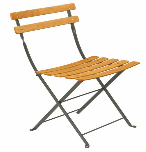 Chaise BISTRO NATUREL bois de Fermob, gris orage