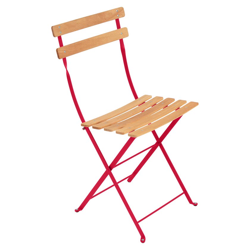 Chaise BISTRO NATUREL bois de Fermob, Rose praline Chaise BISTRO NATUREL bois de Fermob, Rose praline