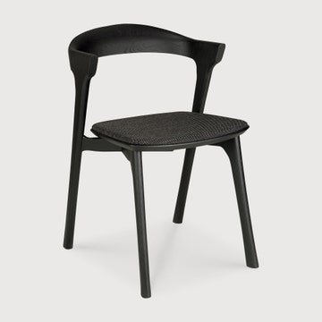 Chaise Bok - chêne vernis - noir - tissu Soft Black