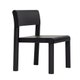 Chaise BURLY de Woak, Chêne laqué, Noir