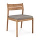 Chaise de jardin Jack - teck - tissus Mocha