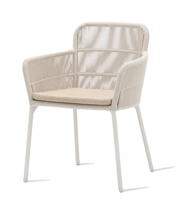 Chaise de repas AKARI, Dune White - Flax - Santal