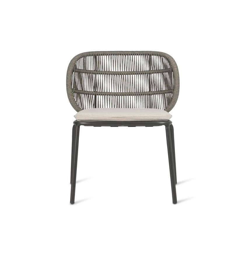 Chaise de repas extérieur KODO de Vincent Sheppard, Avec coussin d'assise