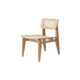 Chaise de table C-CHAIR, Chêne huilé, Cannage