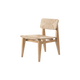 Chaise de table C-CHAIR, Chêne huilé, Paille tressée