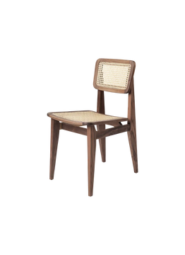 Chaise de table C-CHAIR, Noyer huilé, Cannage Chaise de table C-CHAIR, Noyer huilé, Cannage