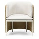 Chaise ESEDRA de Ethimo, Tressage serré, Coussins blanc naturel