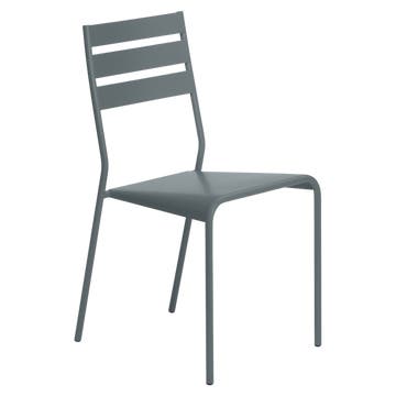 Chaise FACTO de Fermob gris orage Chaise FACTO de Fermob gris orage