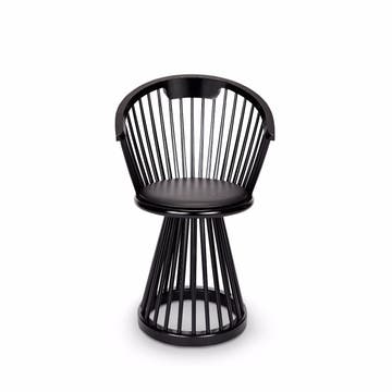 Chaise FAN de Tom Dixon, Noir