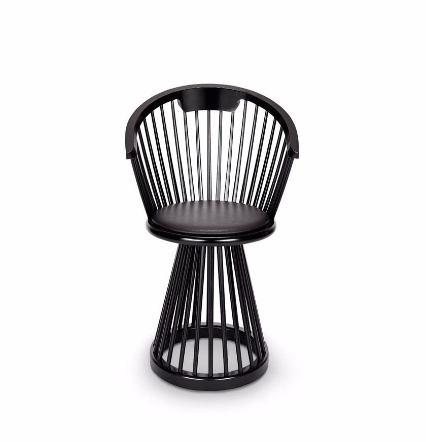 Chaise FAN de Tom Dixon, Noir