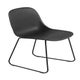 Chaise FIBER SIDE, Sled base, Noir