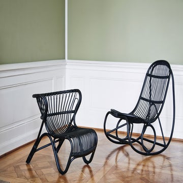 Fauteuil lounge FOX de Sika Design, Noir