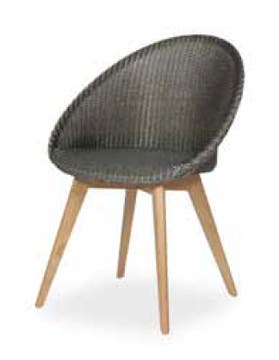 Chaise JACK en chêne de Vincent Sheppard, Dark grey wash Chaise JACK en chêne de Vincent Sheppard, Dark grey wash