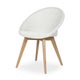 Chaise JOE OAK, Pure white