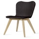 Chaise LILY en chêne, Noir