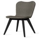 Chaise LILY, Piétement Black Stain, Assise Oyster