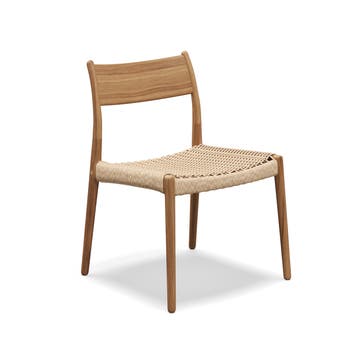 Chaise LIMA, Teck et Osier tressé Chaise LIMA, Teck et Osier tressé