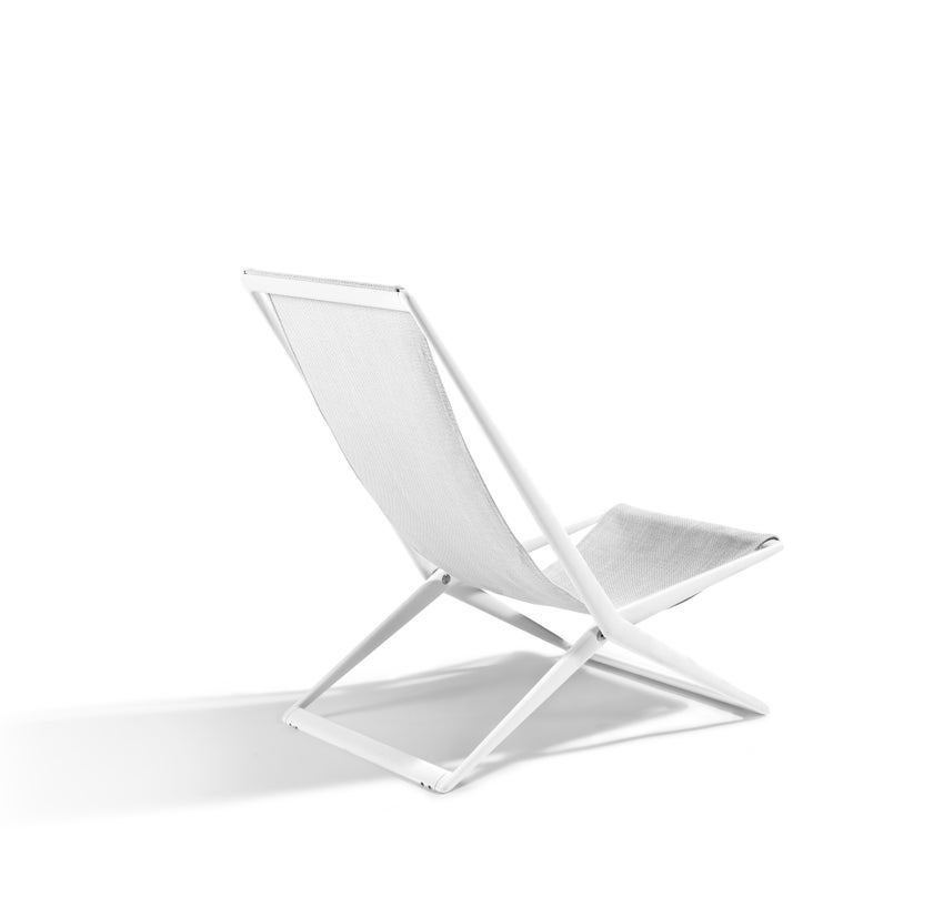 Chaise de plage BRANCH de Tribù, Blanc Chaise de plage BRANCH de Tribù, Blanc